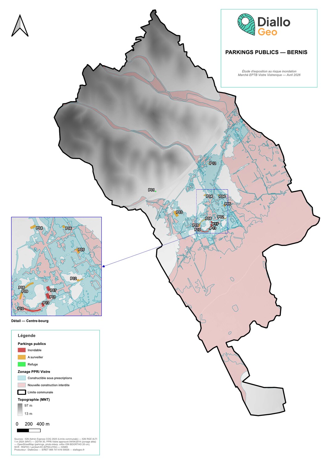 Pilot Study — Public Parking Exposure to Flood Risk